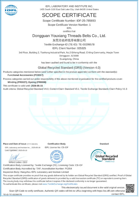GRS certification